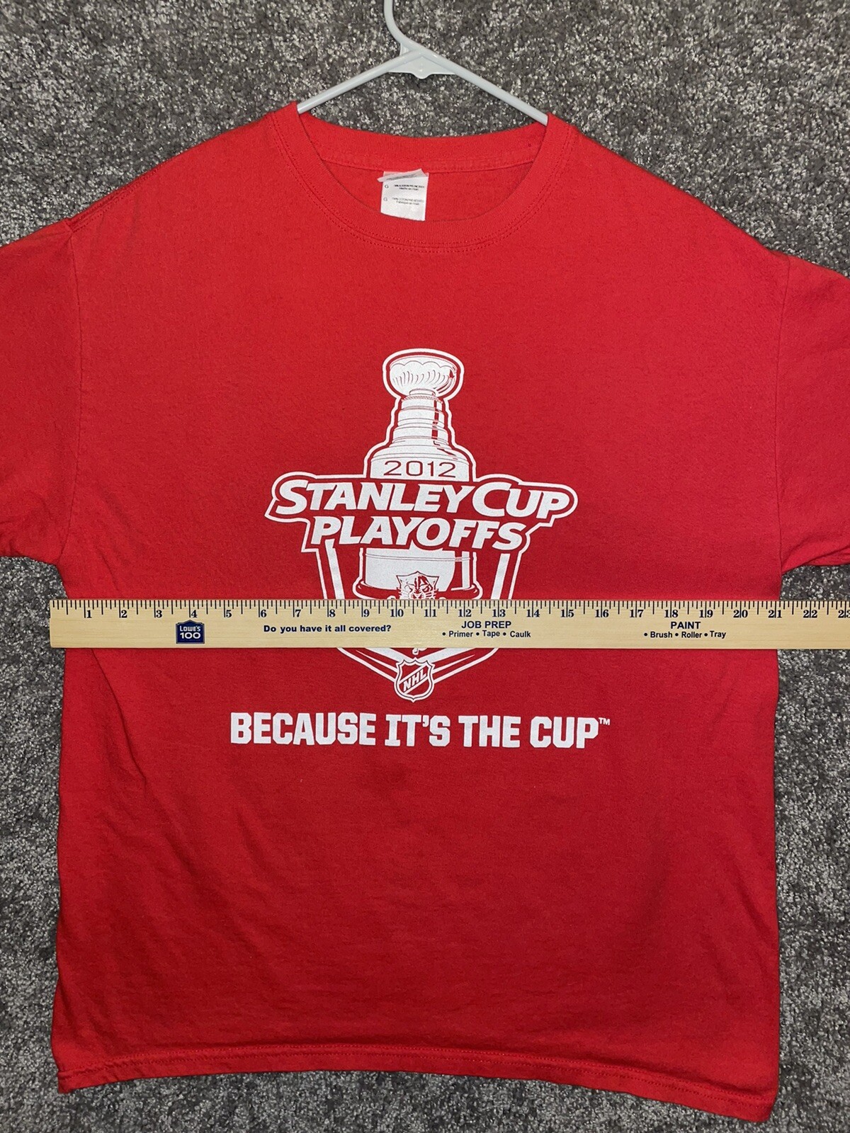 2012 Stanley Cup Playoffs NHL Hockey Shirt Mens Large LA Kings Red Gildan gallery