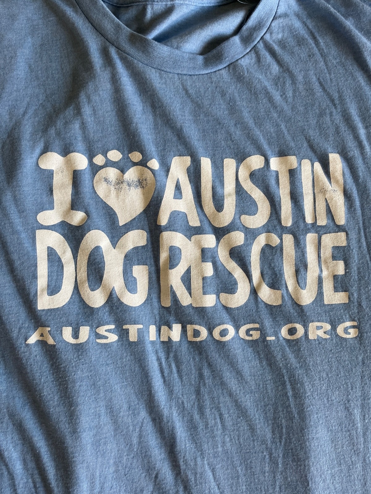 Austin Dog Rescue T-shirt - Light Blue Size unmarked, See description gallery