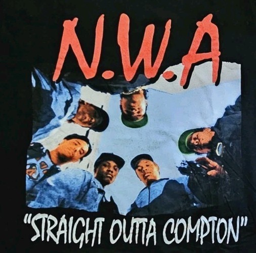 N.W.A. Straight Outta Compton T Shirt Control LA Gangsta Rap Hip Hop Large