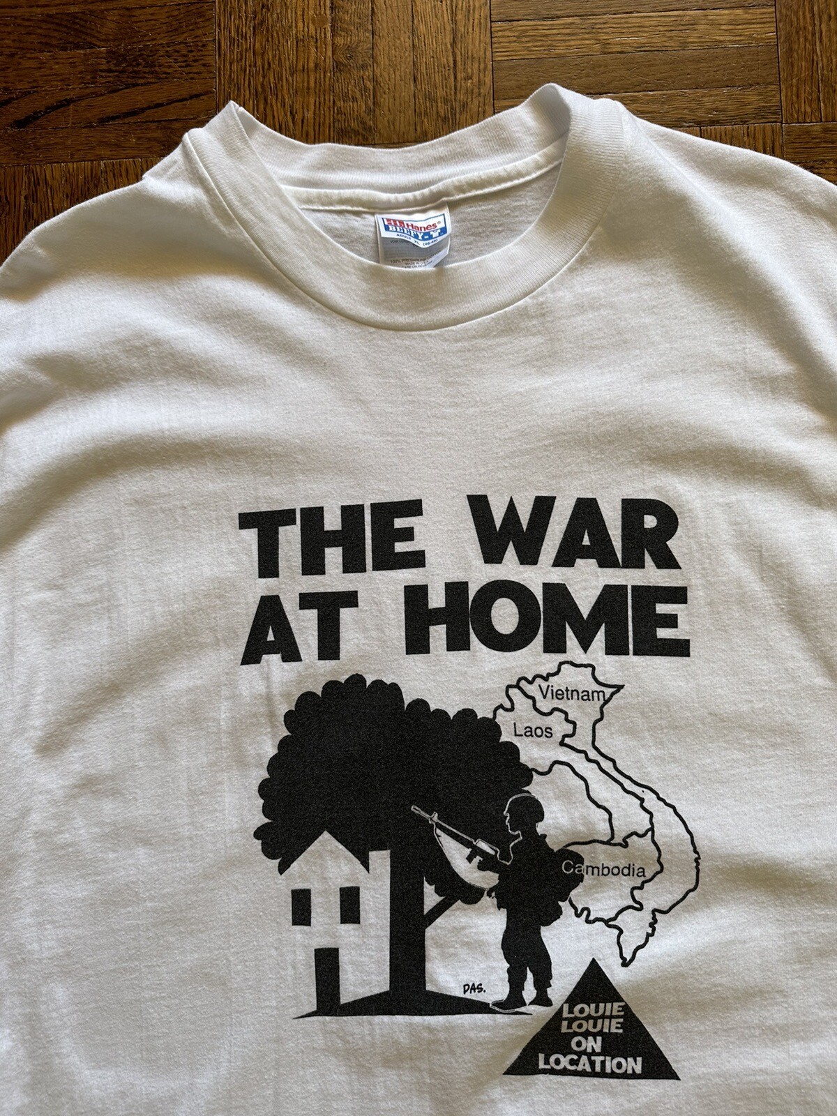 Vtg 1996 WAR AT HOME Movie Film CREW T Shirt Production 90s Single Stitch Drama gallery