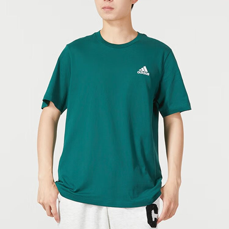Adidas Set-in Sleeve T-Shirt Men's Green IJ6111 gallery