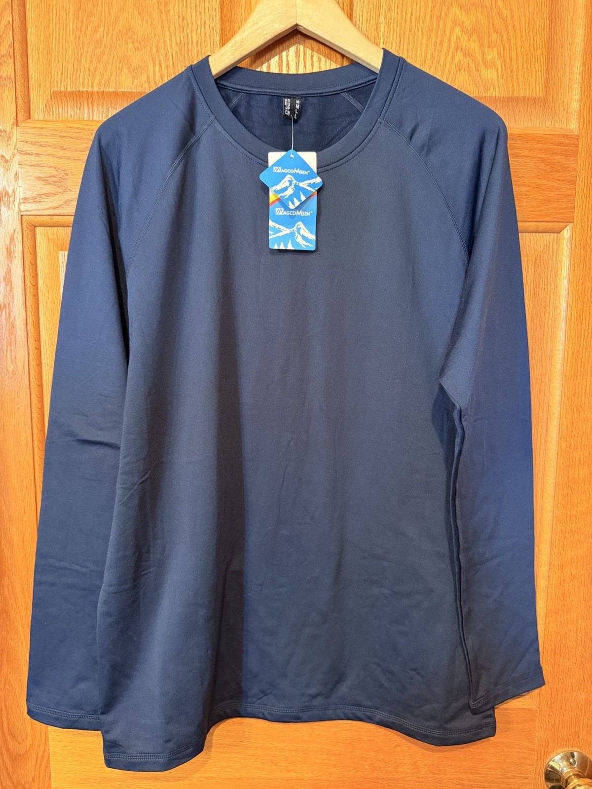 CZ17 Magcomsen Long Sleeve Thermal Shirt Blue Mens Medium gallery