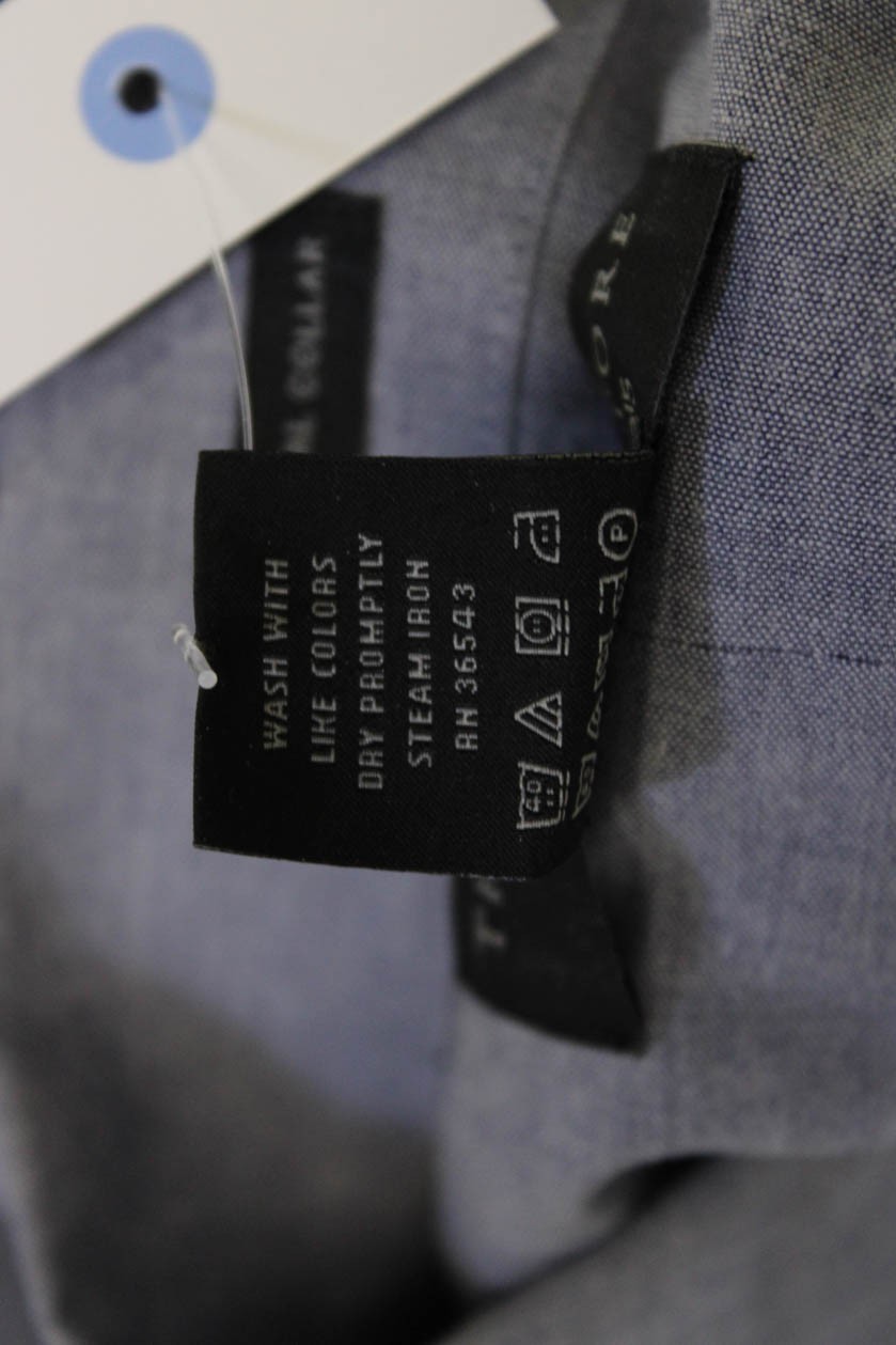 The Men's Store at Bloomingdale's Mens Gray Point Dress Shirt Size M gallery