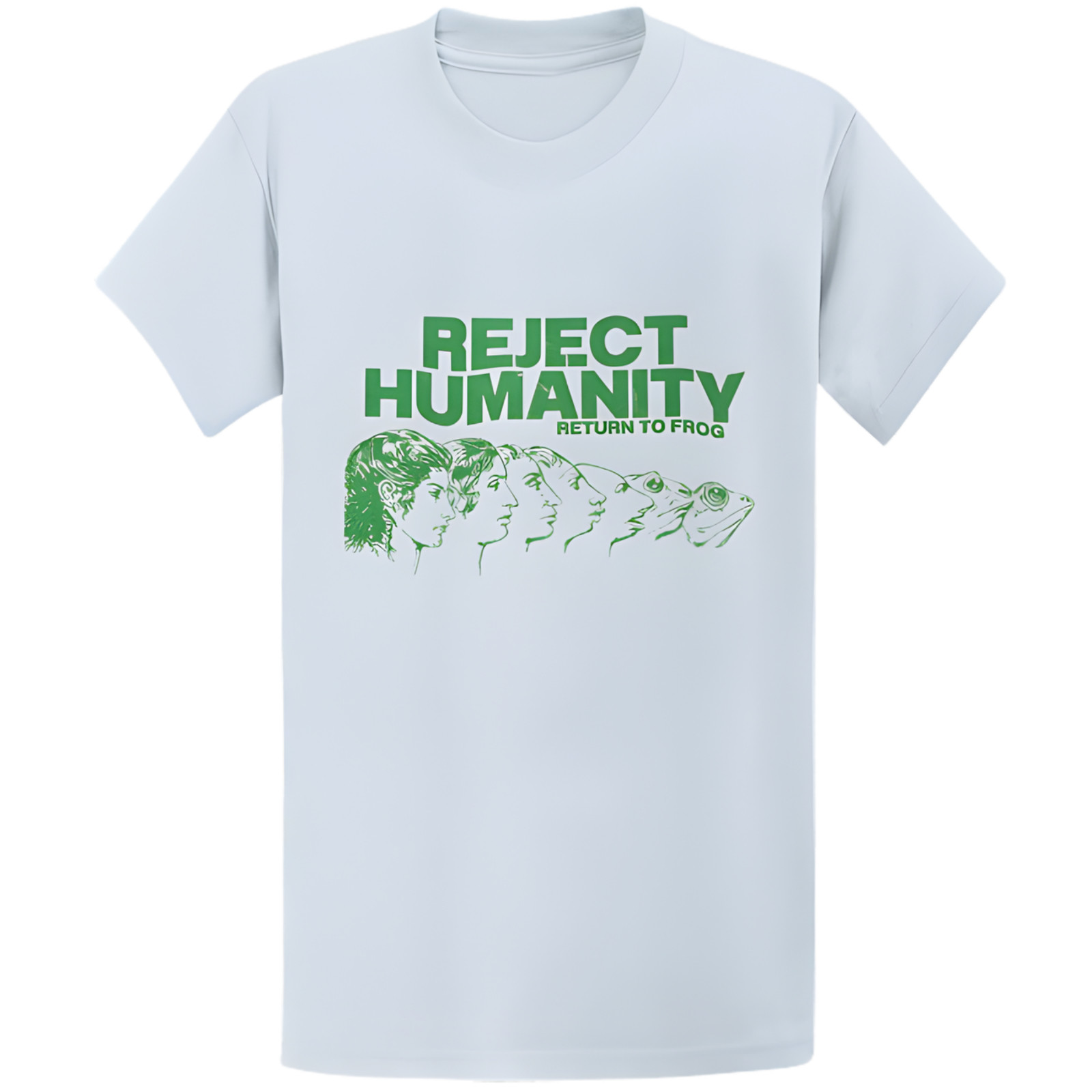 Gildan 5000 Reject Humanity Become Frog T-Shirt - Funny Weirdcore Meme Gift Tee gallery