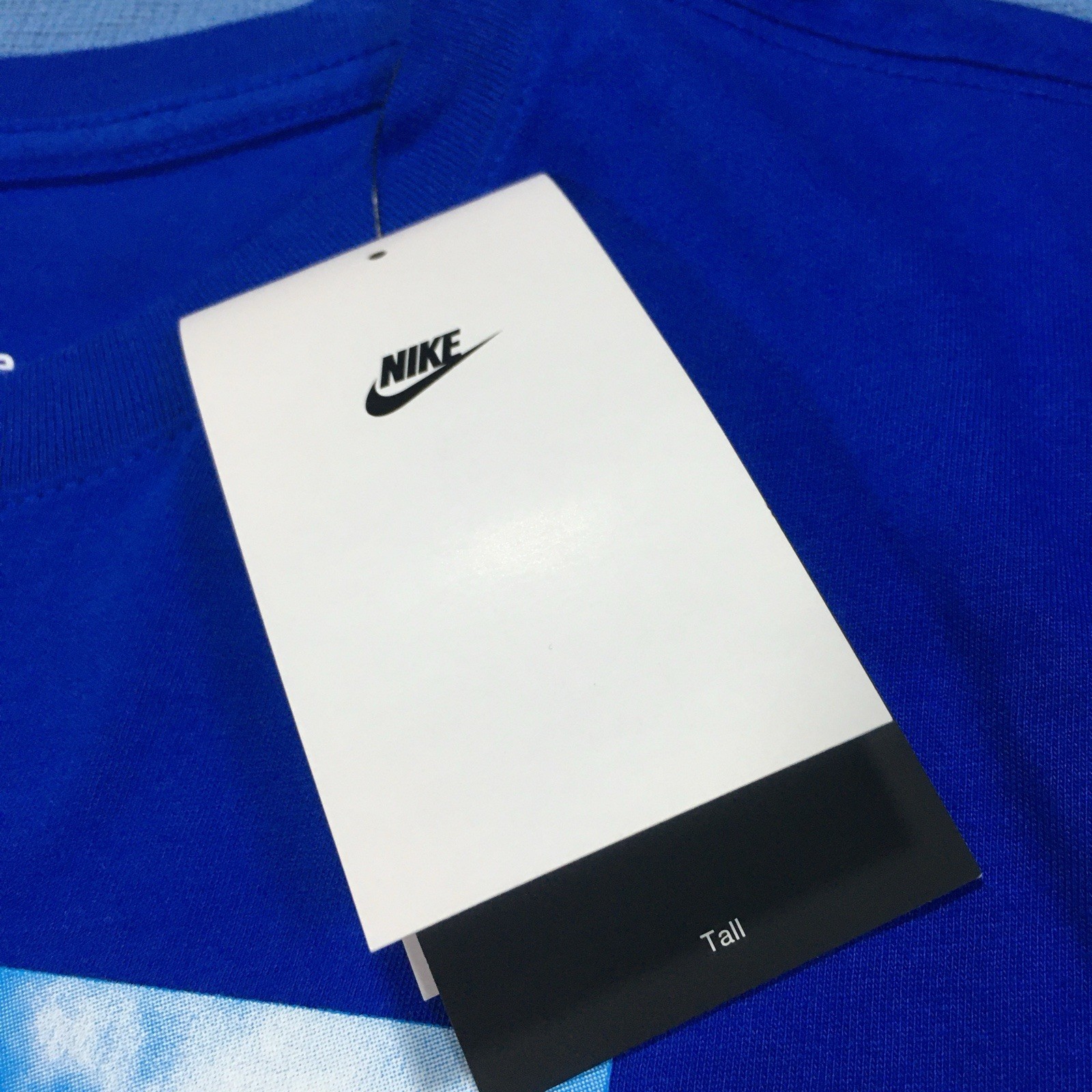 The Nike Tee Move with Nature Mens Blue Size Medium Tall Graphic T-Shirt gallery