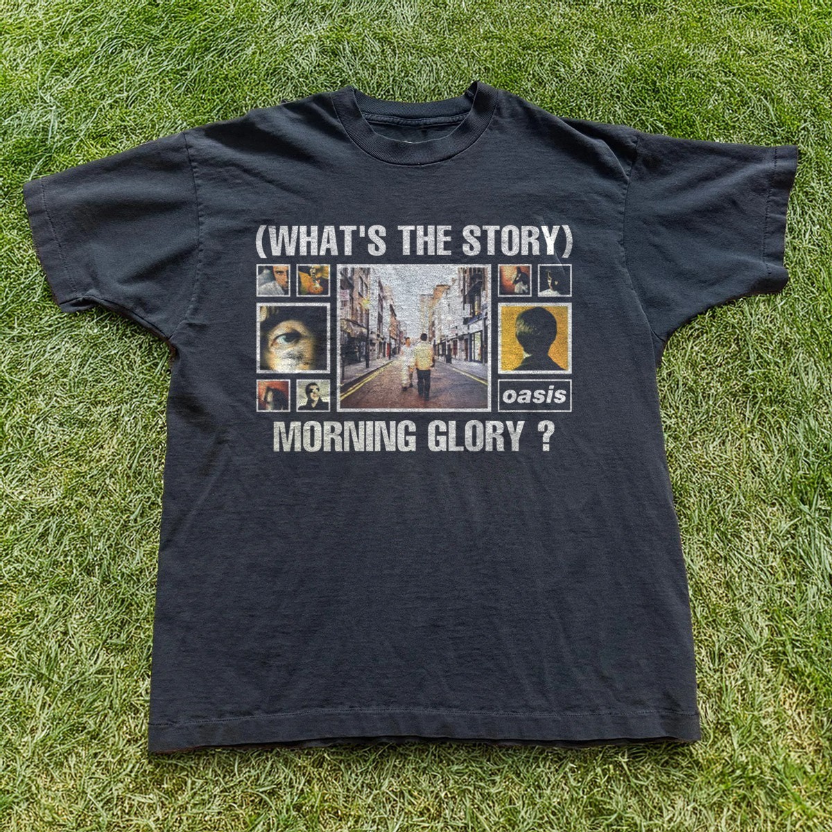 OASIS MORNING GLORY Black Unisex T-shirt Size S-5XL