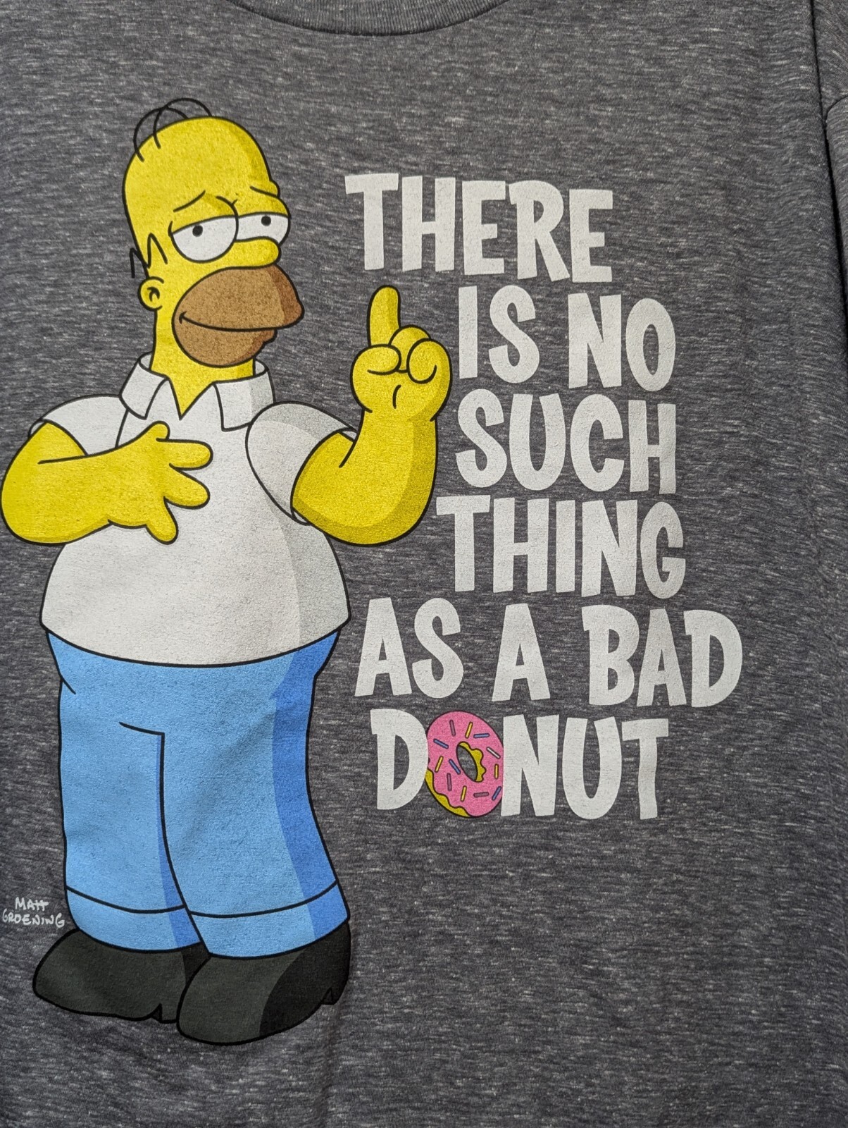 The Simpsons Homer's Bad Donut Men's Universal Studio Short Sleeve Size 2XL gallery