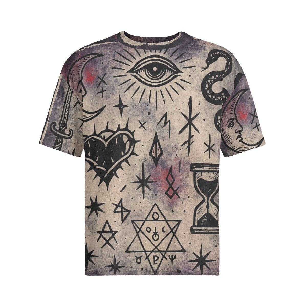 Third Eye Magic Oversized Unisex Cotton Tee Shirt T-Shirt Occult Mystical Spell gallery