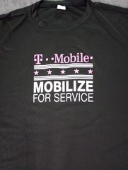 T-Mobile Sport-Tek PosiCharge Competitor Tee Shirt Men’s Medium Black Mobilize