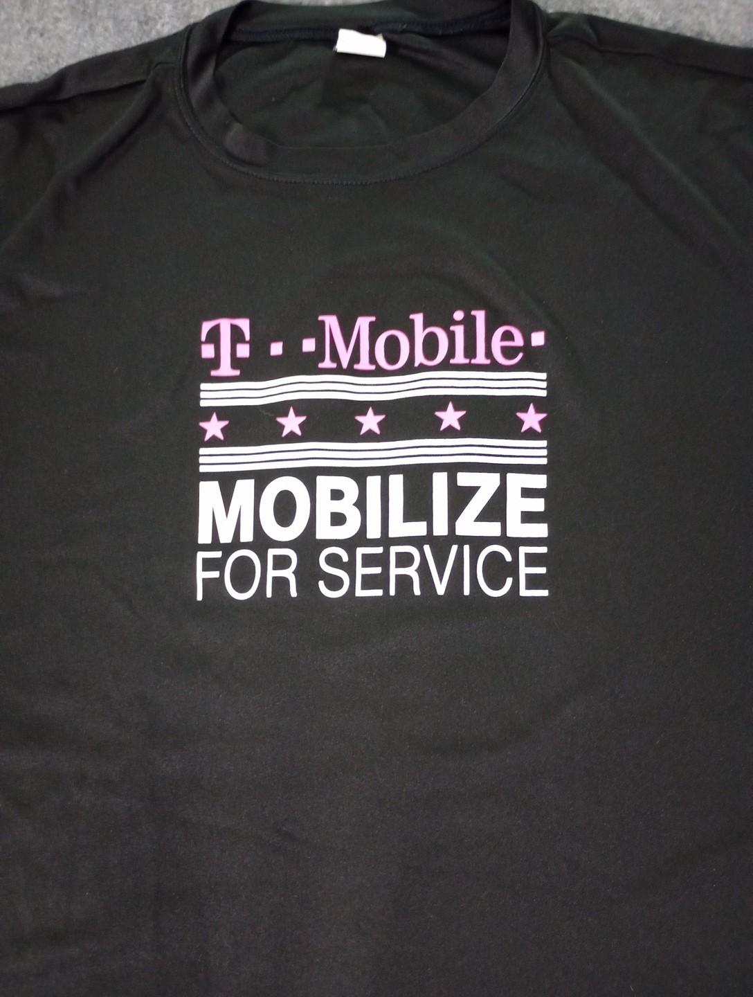 T-Mobile Sport-Tek PosiCharge Competitor Tee Shirt Men's Medium Black Mobilize gallery