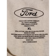 Ford Mustang Performance Boss 302 Graphic T-Shirt Mens XL Cream Off White Tee 17