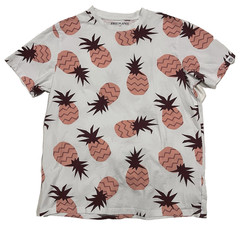 Free Planet Authentic Apparel Cotton Spandex Tee Men’s Large Pink Pineapple