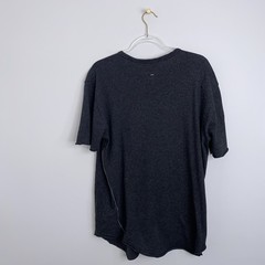Rag & Bone Men’s Gray Hartley Cotton Linen Crew-Neck Short Sleeve T-Shirt Sz L