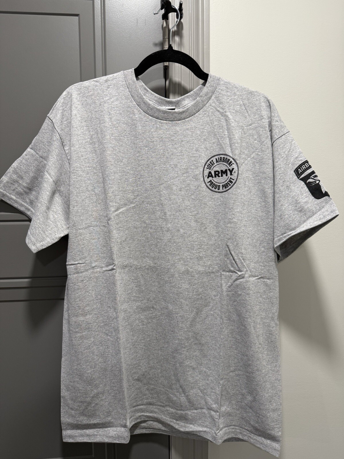 United States Army “101st AIRBORN PROUD PARENT” Gray T Shirt Tee - Sz XXL gallery