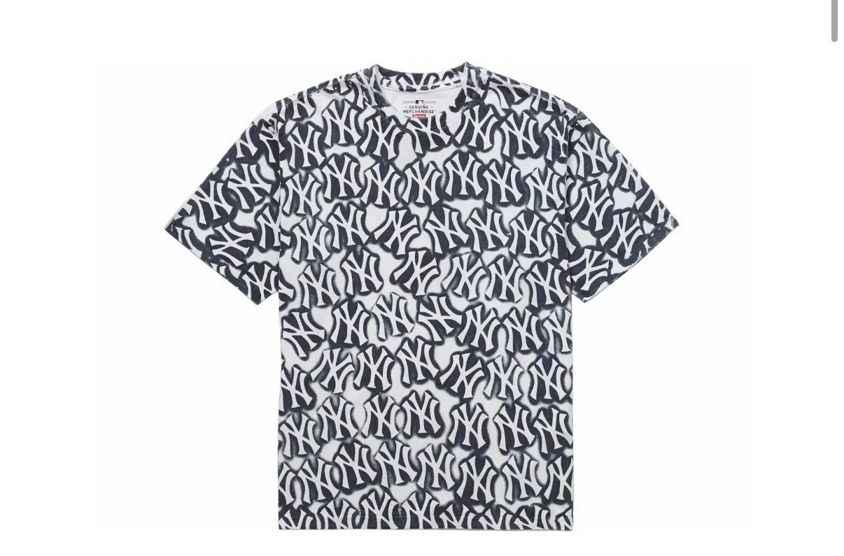 Supreme x New York Yankees Airbrush S/S Top White Size Large gallery