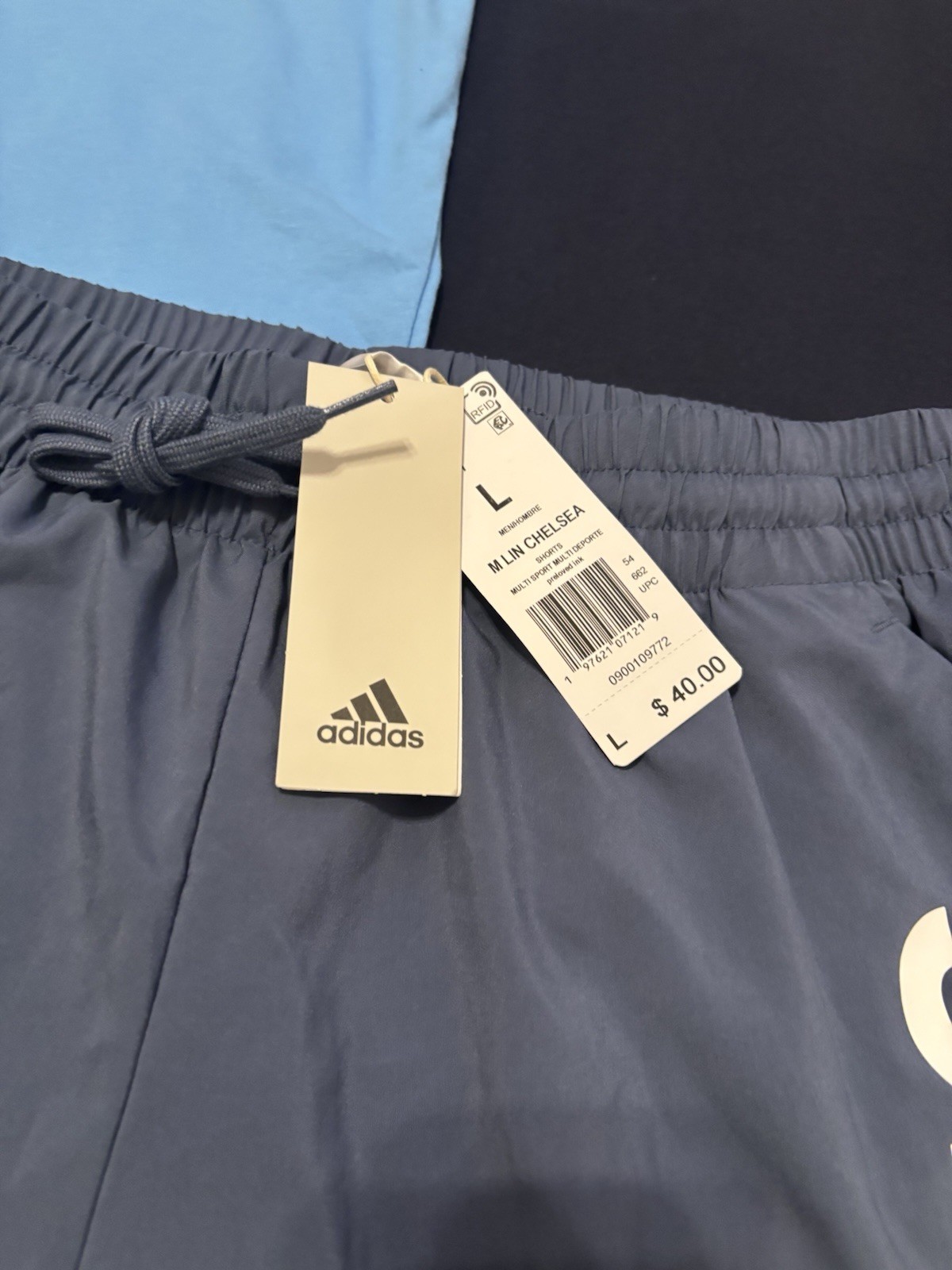 Adidas 3 Piece Large Set-Train Essentials 2 Shirts, 1 Shorts Blue NWT $90 Total gallery