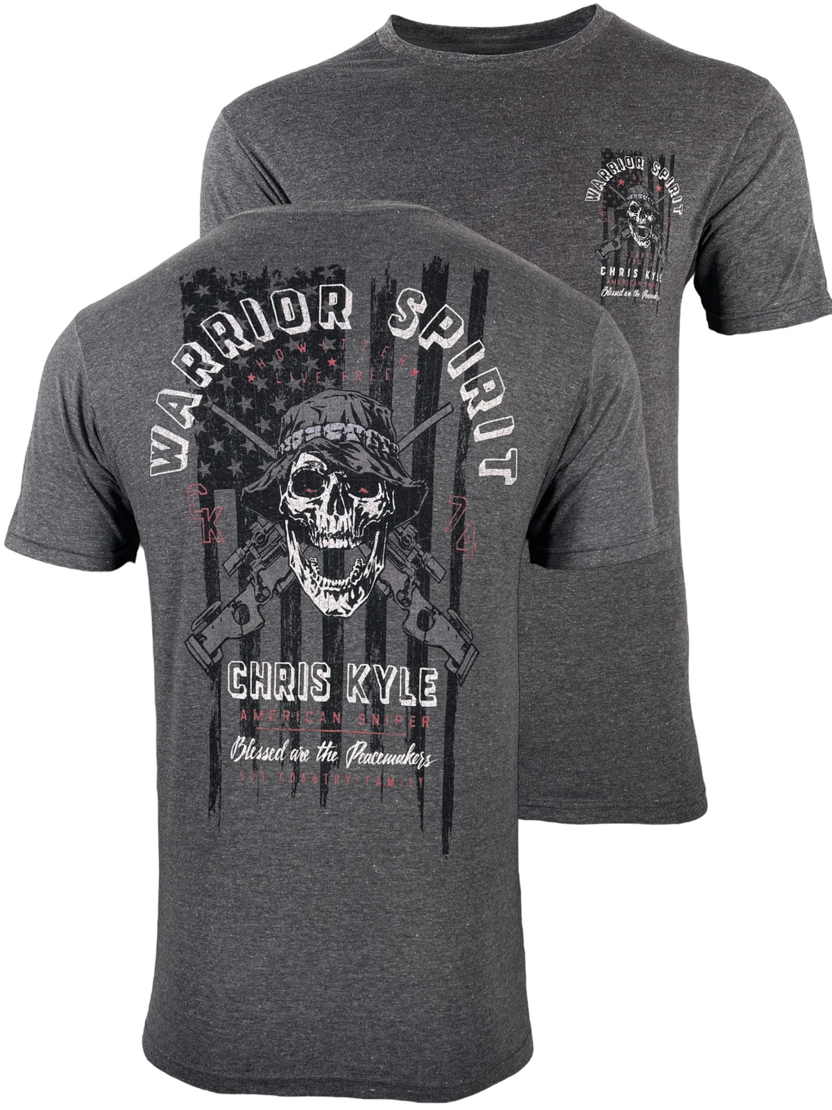 Howitzer Style Men's T-Shirt Chris Kyle Valor Military Grunt MFG gallery
