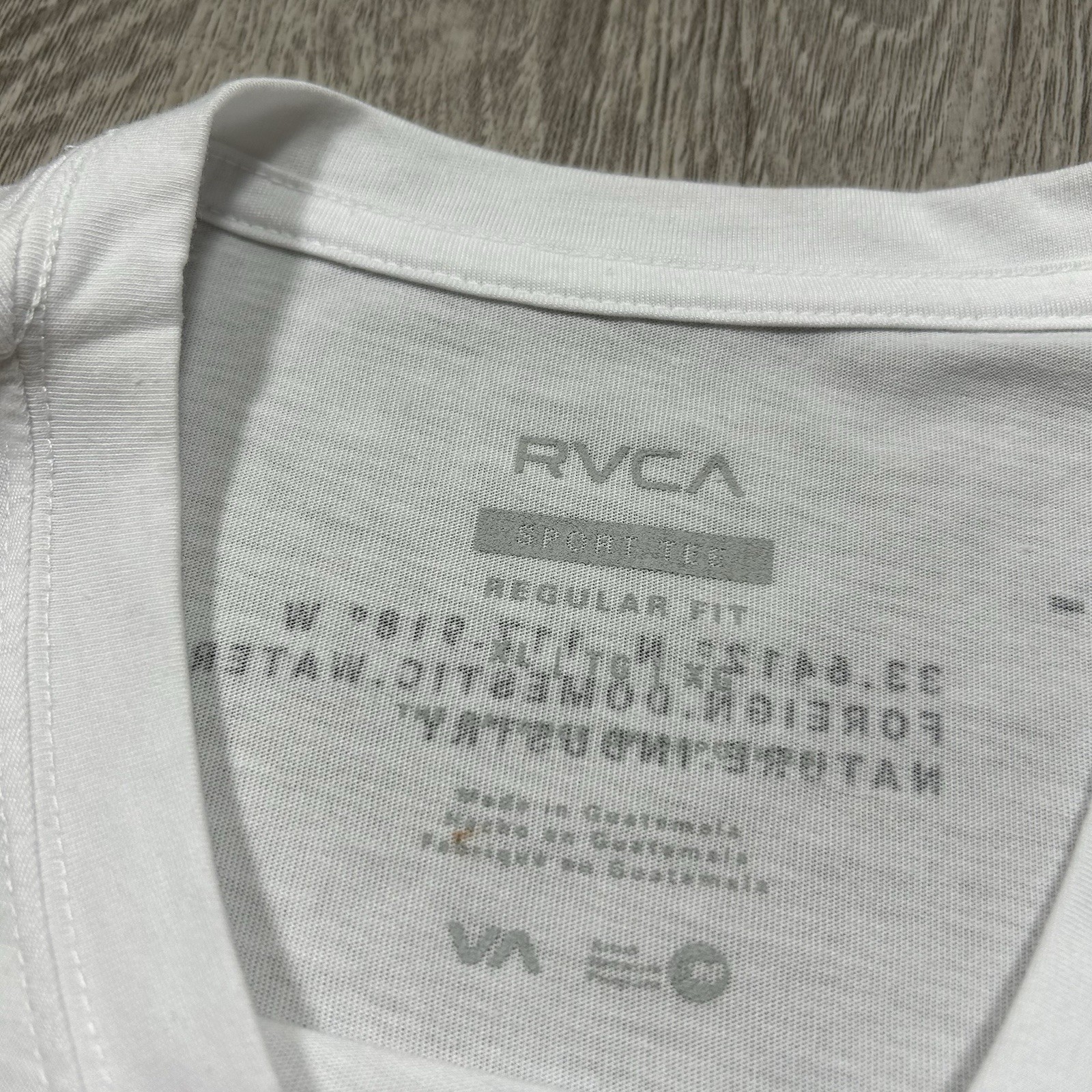 RVCA VA Sport Tee T Shirt Mens XL White Gym Workout Regular Fit Coordinates gallery