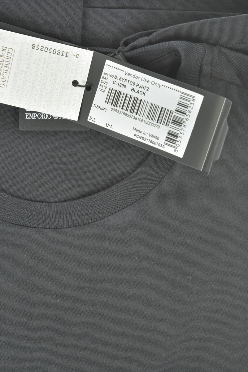 Emporio Armani EA7 Sweatshirt Men's Black T Shirt 6YPTC0PJH7Z 1200 gallery