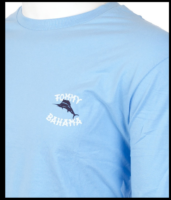 $45 TOMMY BAHAMA Sky Blue CALM SEAS Relaxed Fit Short Sleeve T-shirt NWT gallery