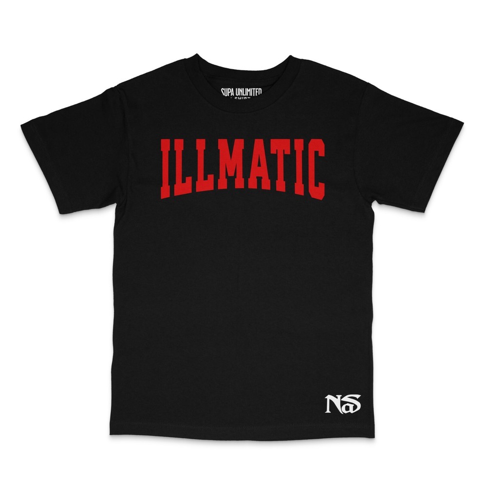 Urban Men Hip Hop Street Rapper Nas Graphic Illmatic Design T Shirt Size S-4XL