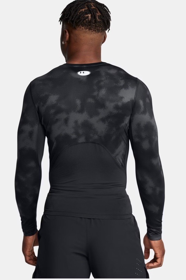 UNDER ARMOUR MEN'S HEAT GEAR MEDIUM COMPRESSION FIT L/S BLACK SHIRT NEW 1387386 gallery