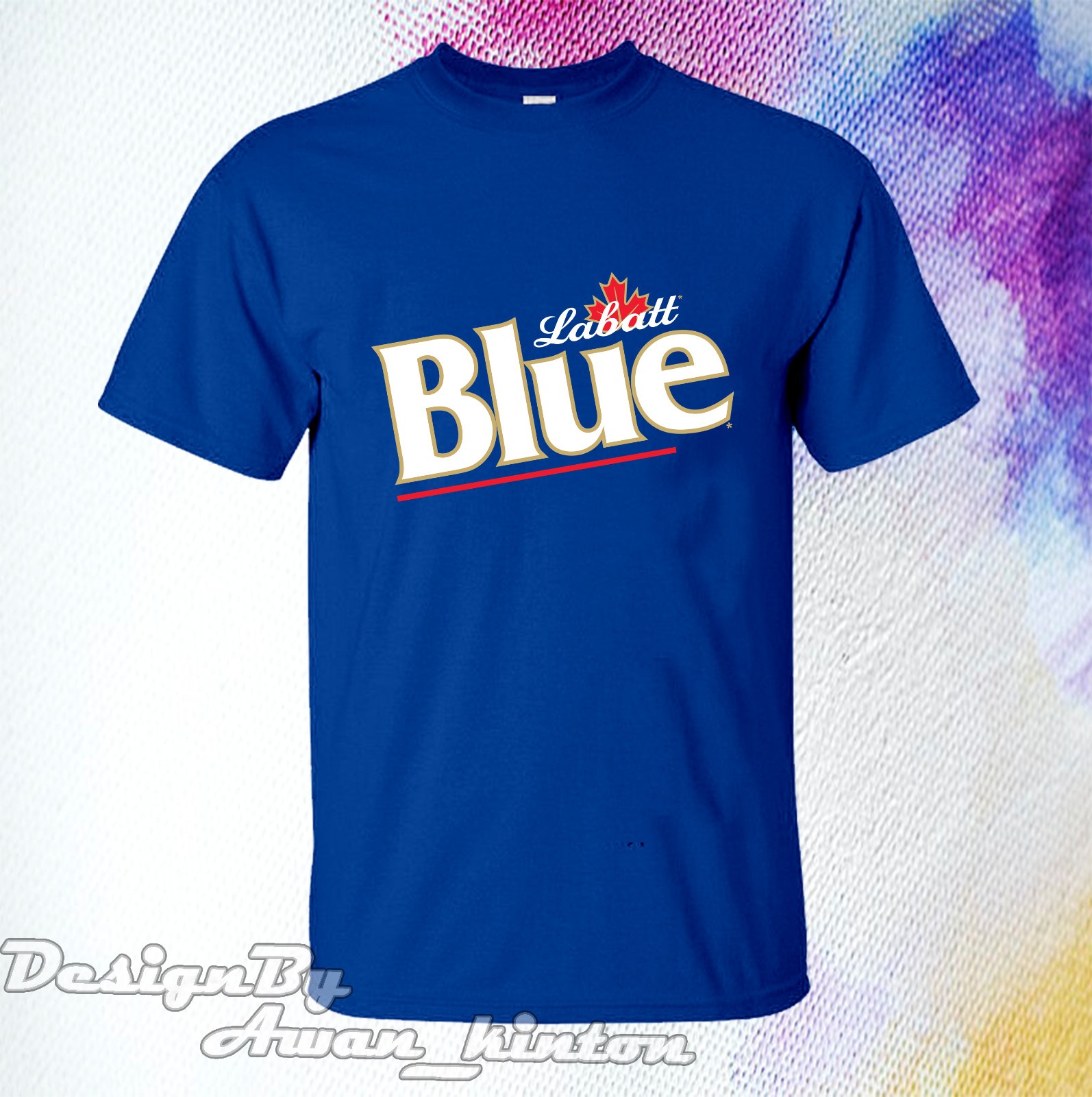 Clothing LABATT BLUE LIGHT Funny Logo TSHIRT Cotton Made In USA gallery
