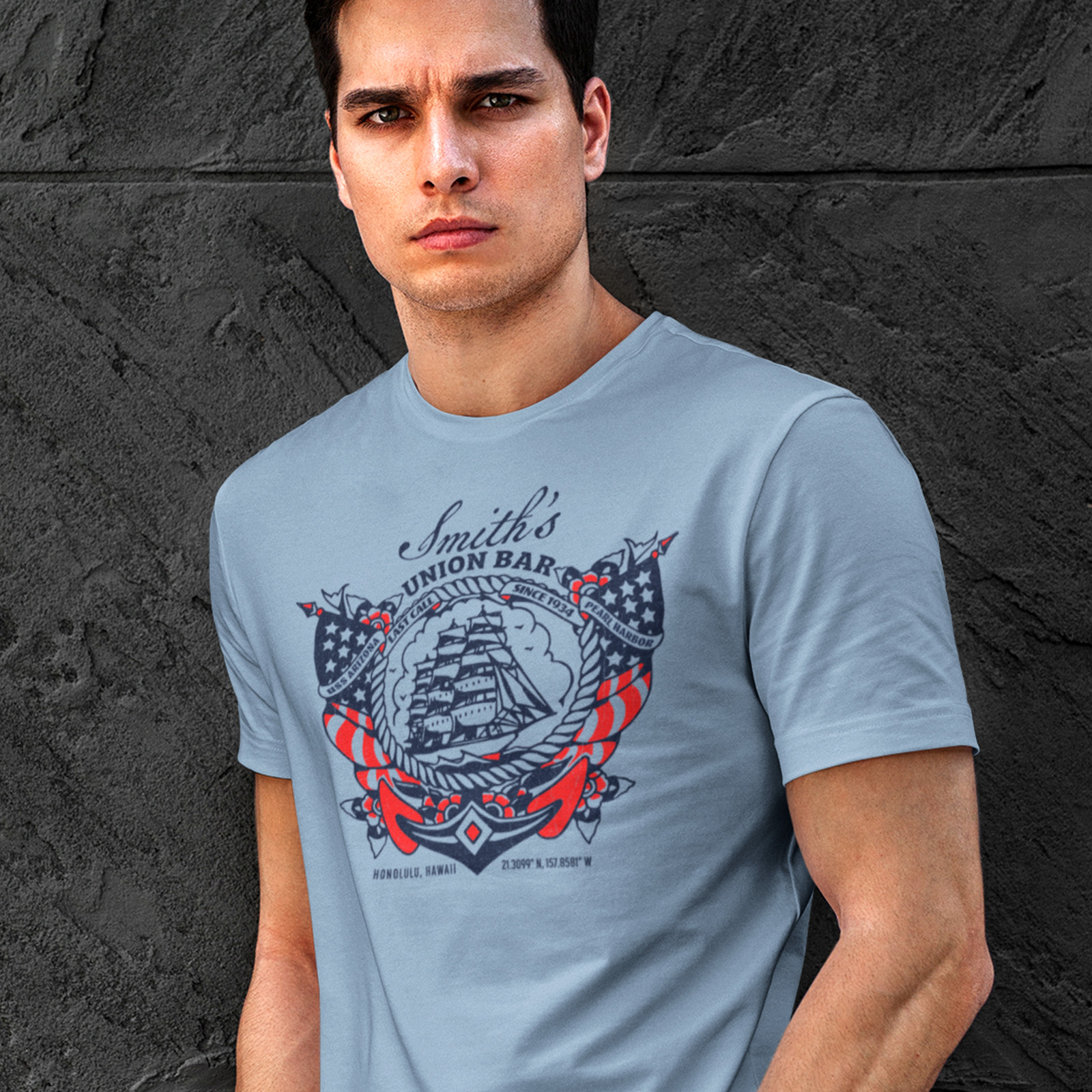 Smith's Union Bar T-shirt, Honolulu's Oldest Bar Shirt, Pearl Harbor Bar Shirt gallery