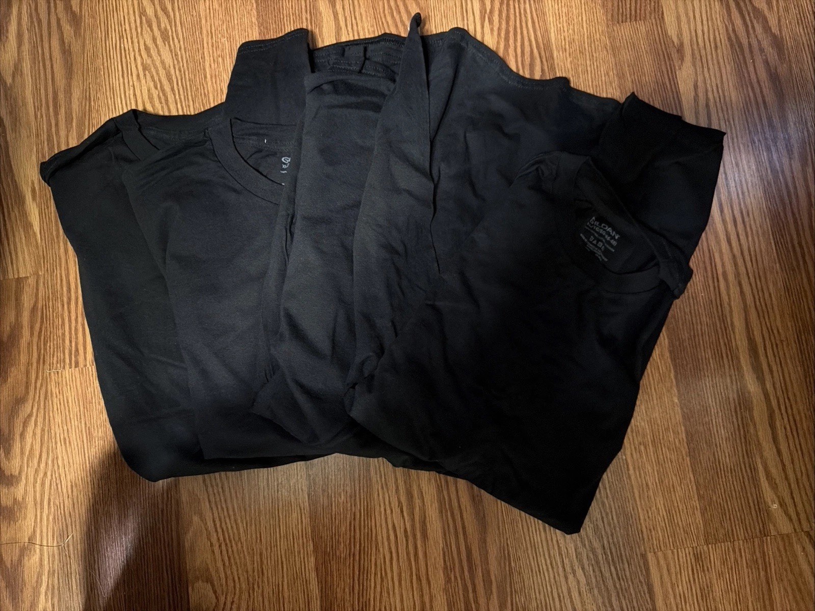 NWOT Gildan Mens Black Crew T-Shirts Set Of 4 Style G1100 All Size XL gallery