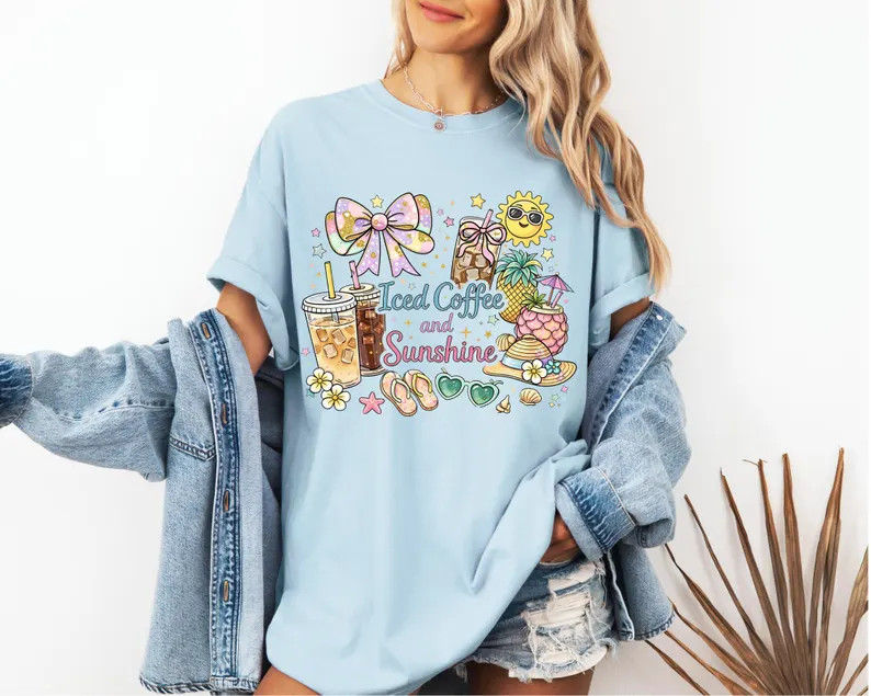 Iced Coffee Sunshine Comfort Tee gallery