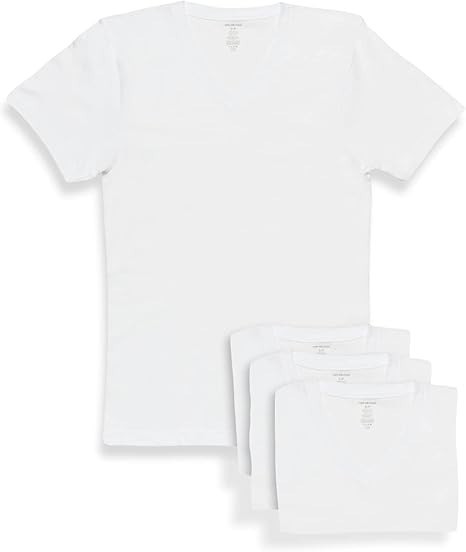 Van Heusen® Men's Undershirts - 4 Pack Soft Cotton Tag Free V Neck Undershirts gallery