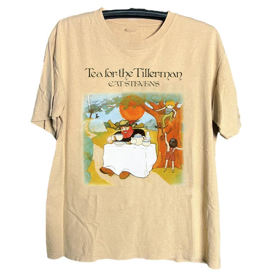Cat Stevens Tea For The Tillerman Sand Color Cotton T Shirt Full Size S-5XL