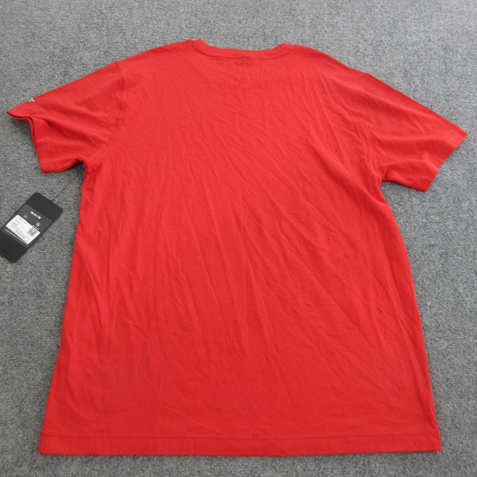 Fabletics Shirt Mens Large Red Short Sleeve Crewneck Stretch Top 24-7 Tee gallery
