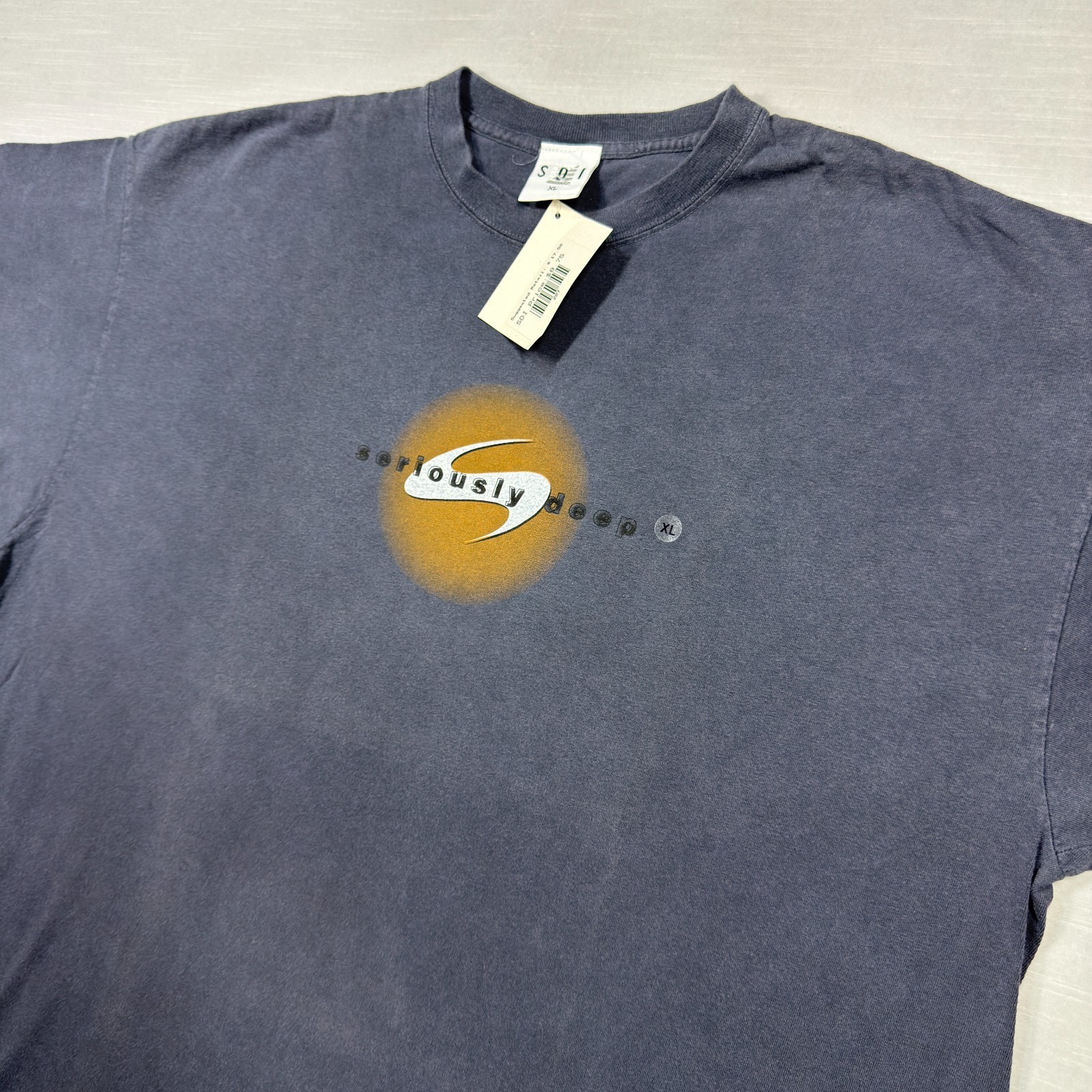 Vintage SDI Shirt Men XL Navy Blue Sun Valley Seriously Deep Ski 90s READ gallery