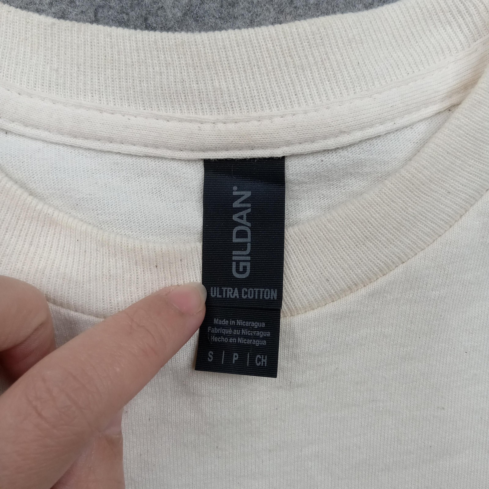 Vander Jacket Gildan Shirt Mens Small White Construction Graphic Long Sleeve gallery