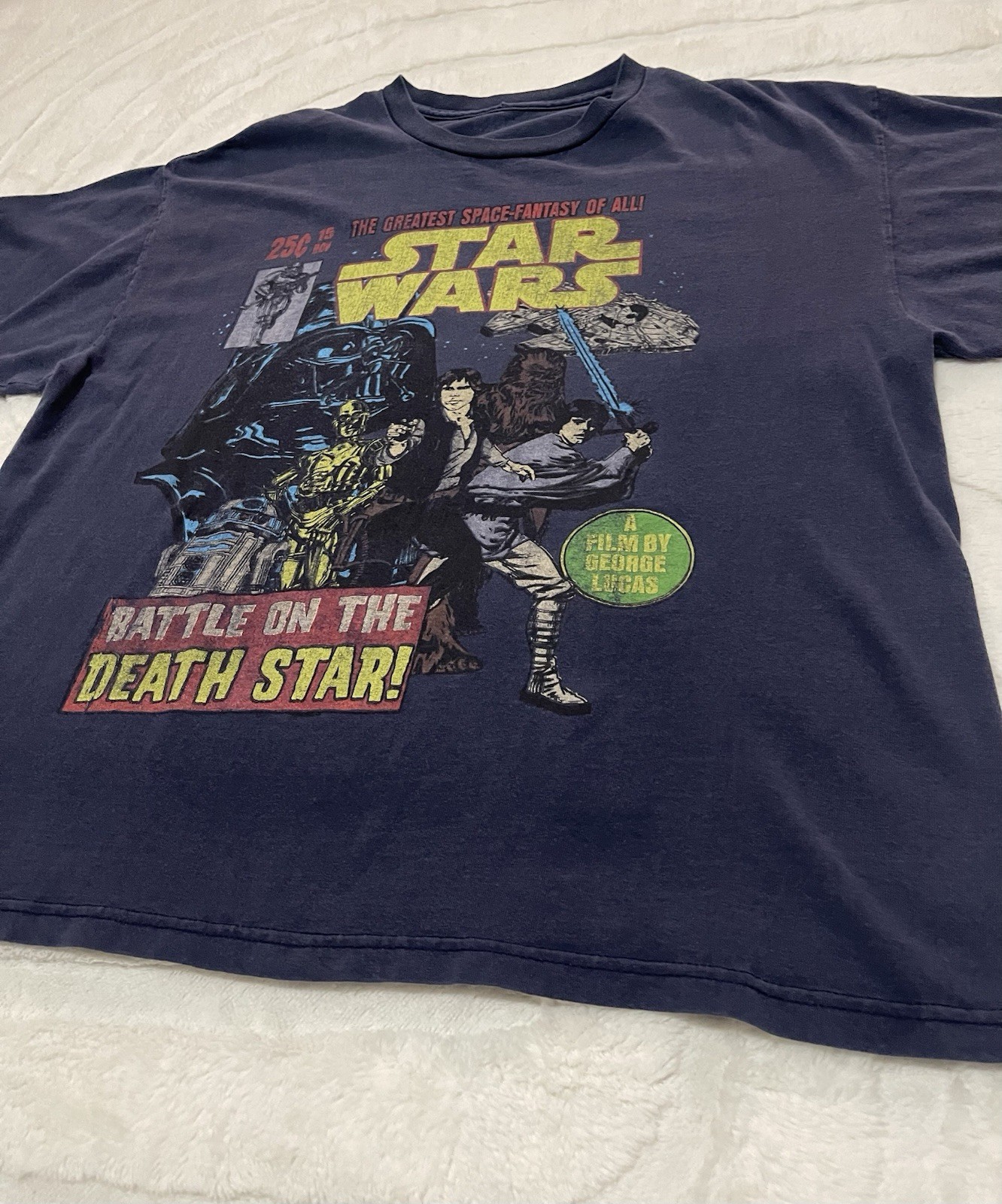 Star Wars Battle On The Death Star Men’s Graphic Tee Size Large gallery