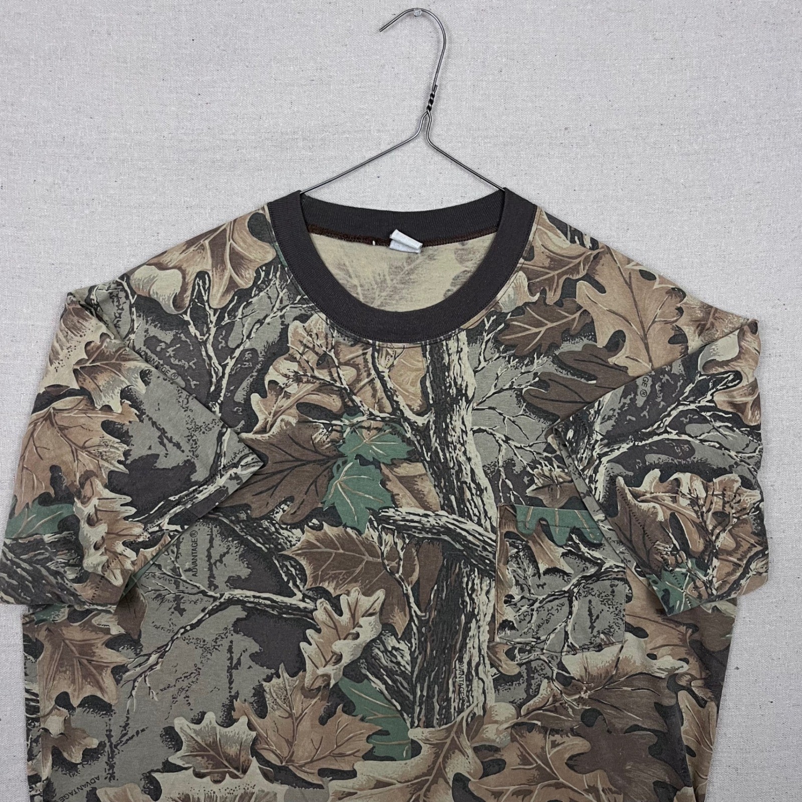 Vintage Advantage Camo Short Sleeve T Shirt Streetwear Cotton Single Stitch gallery