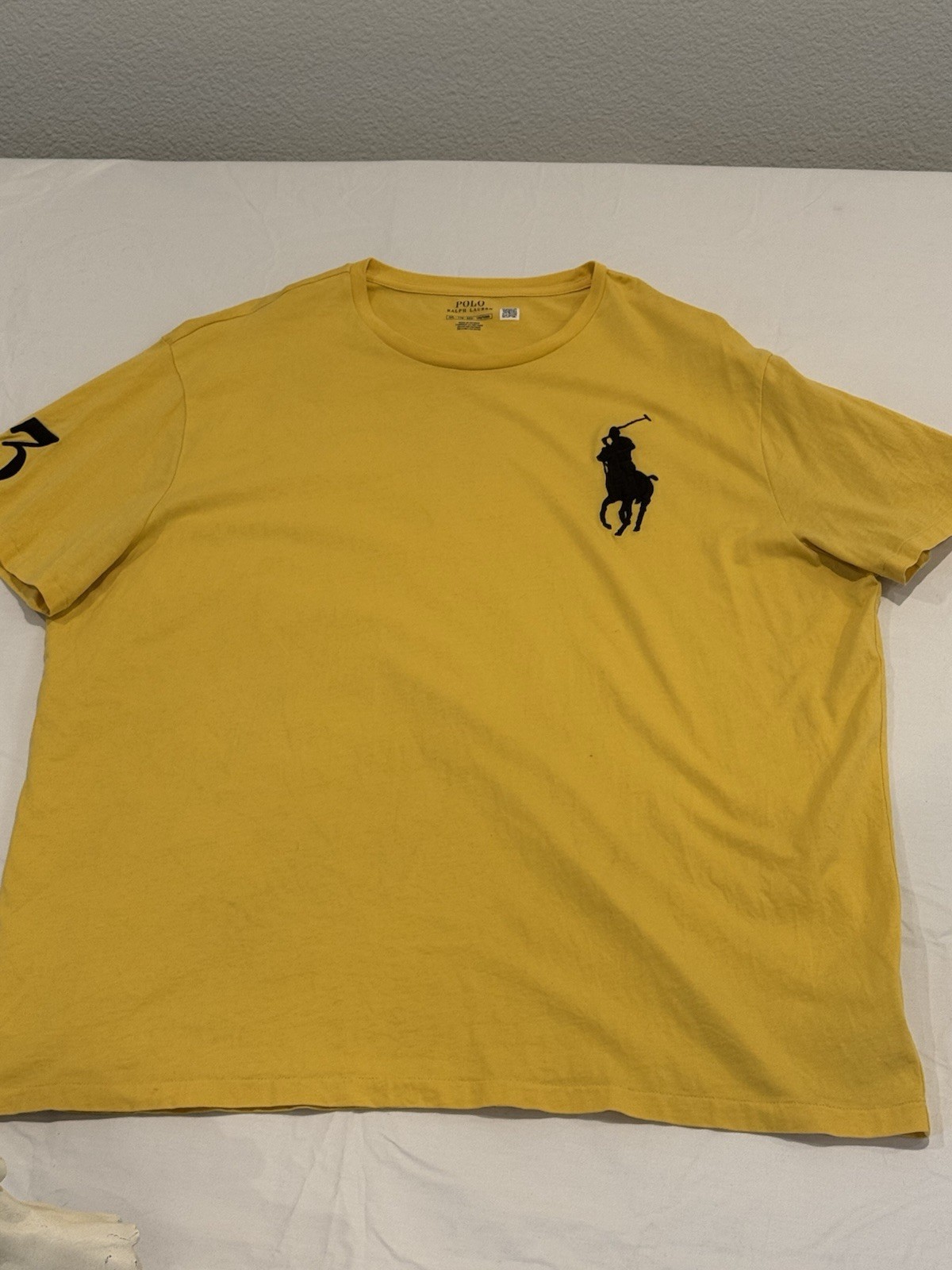 Polo Ralph Lauren Short Sleeve Big Pony Solid Crewneck Solid T-Shirt Yellow XXL gallery