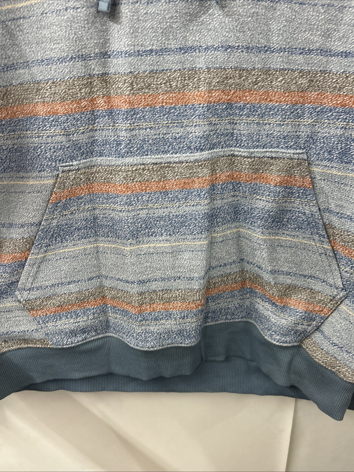 Vintage Hang Ten Hoodie Mens Medium Stripe Pullover Retro Kangaroo pocket Y2K 90 gallery