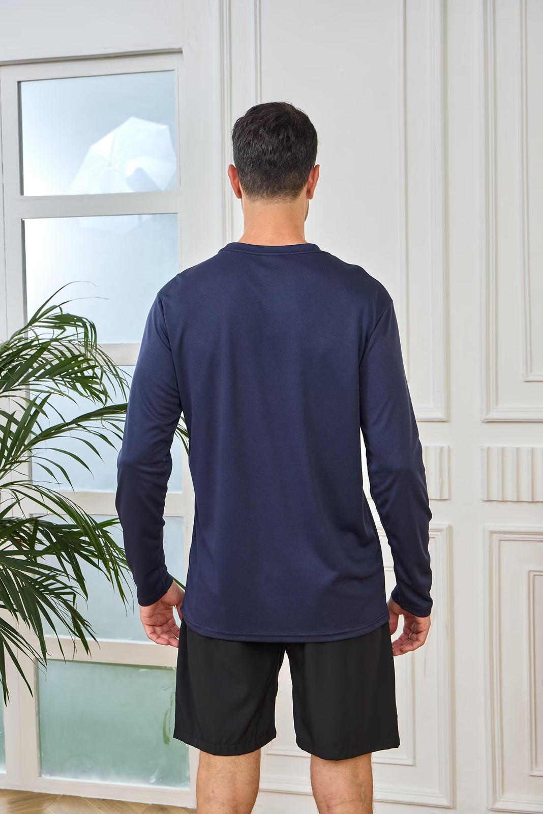 5 Pack Mens Long Sleeve Quick Dry Active Athletic T Shirt Running Gym Workout... gallery