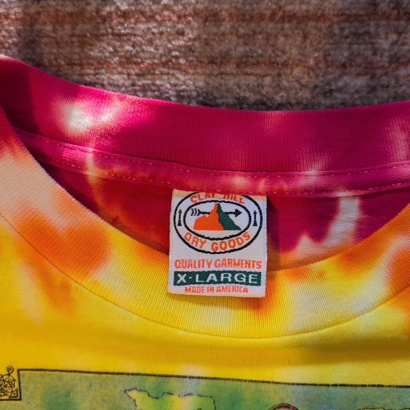 Alice in Wonderland Sundog T-Shirt Vintage 90s, Size XL USA Clay Hill Tie Dye gallery