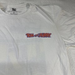 Tom & Jerry Cartoon Retro Comic Strip Graphic T-Shirt Shirt White Size Medium