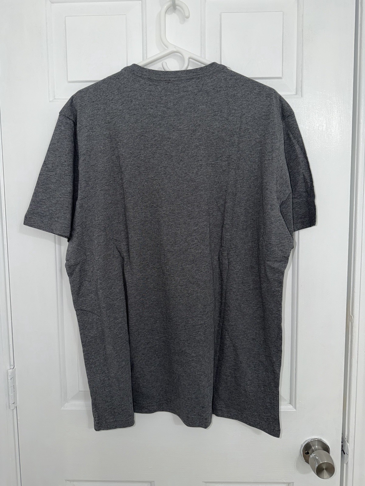NWOT-Pact-Men’s Organic SoftSpun Essential V-Neck Tee-Med Grey Heather- (LARGE) gallery