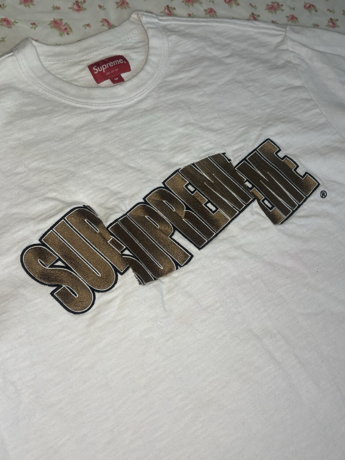 Supreme Cut Logo Spring Summer 2021 Slubby 100% Cotton T Shirt Size Medium gallery