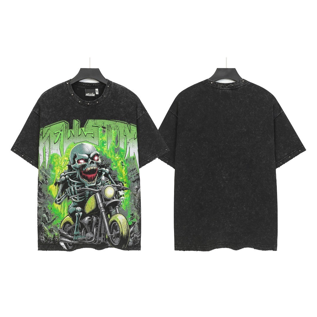 Hellstar tee shirt Men's Black Cotton NEW S-M-L-XL Casual Sport gallery
