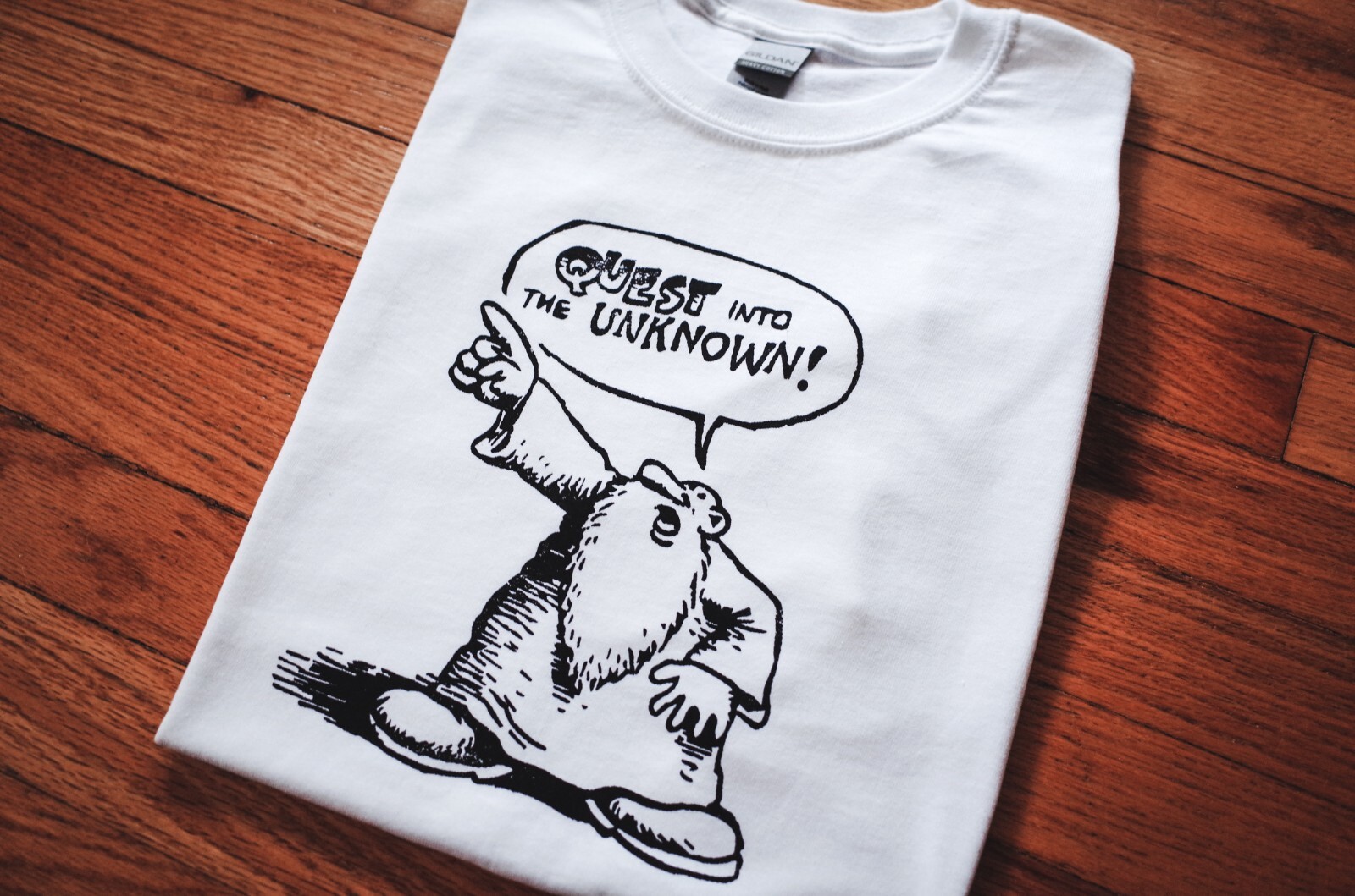 Vintage Mr. Natural White T-Shirt, Quest Into Unknown, Crumb, Harvey Pekar Fritz gallery