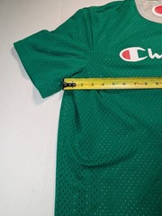 Vintage Champion Double Dry Reversible Mesh T-Shirt Green Gray Men’s Size XL