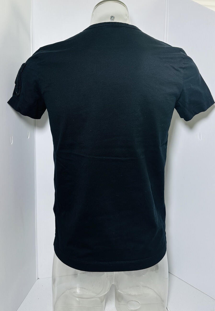 Moncler 52 M Black Cotton Jersey T-Shirt Size M gallery