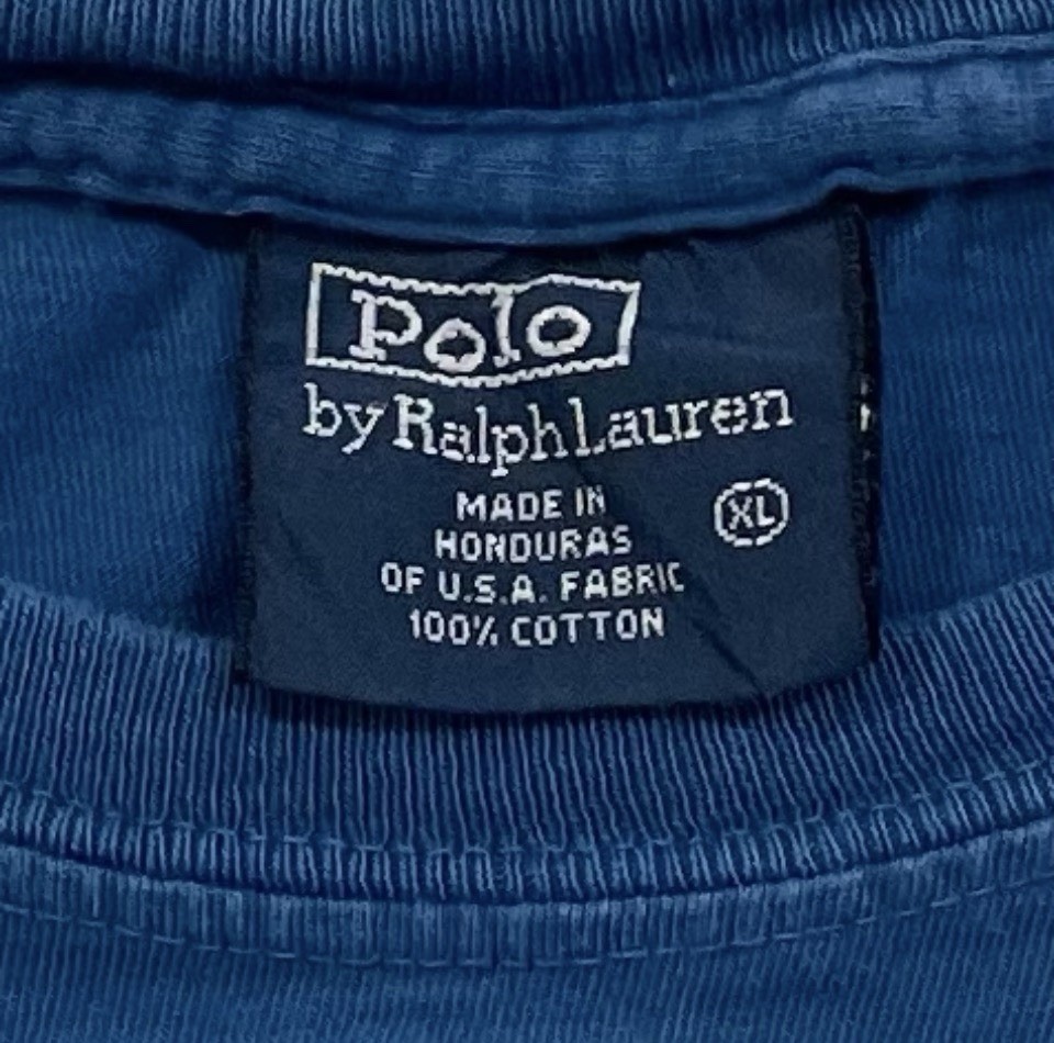 Polo Ralph Lauren One-Point Embroidered Logo Size XL Blue Tee (Retail $50) gallery