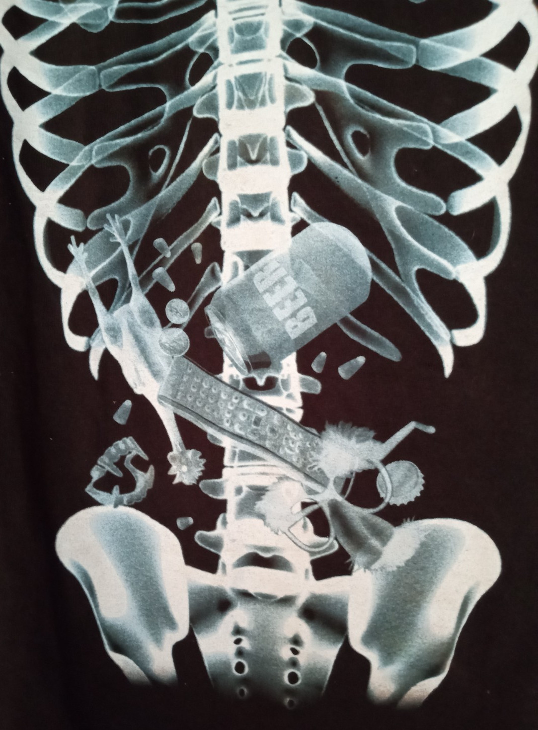 Delta Pro Weight X-RAY T-SHIRT Adult 2X, 100% Preshrunk Cotton, Black gallery